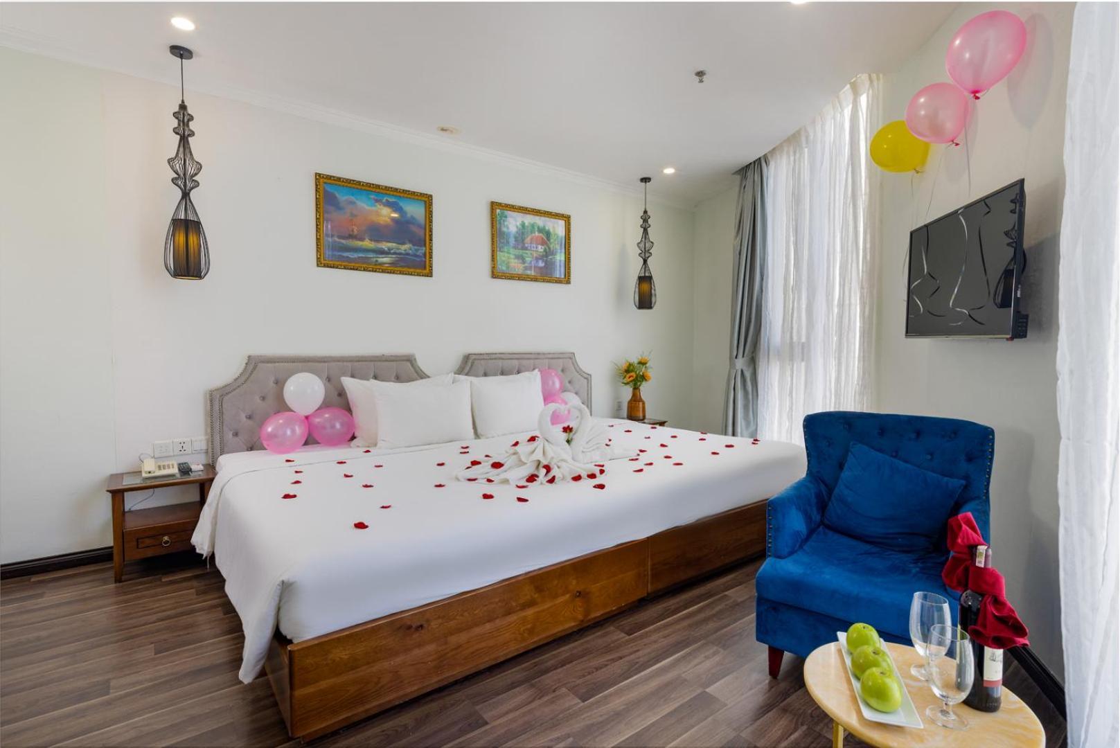 Minh Chau Premium Hotel Danang Rom bilde